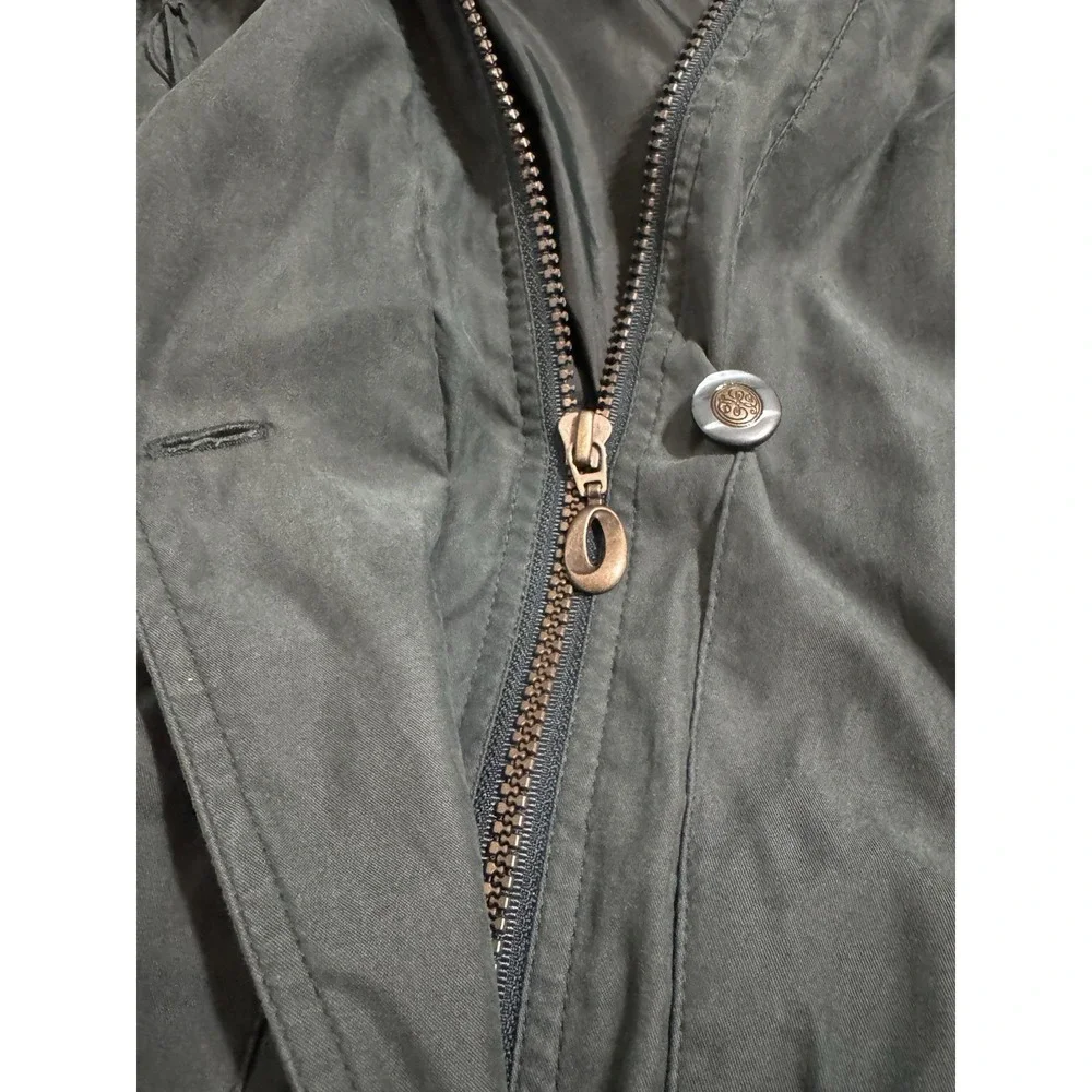 Y2K‎ Vintage Outbrook Womens Green Chore Coat L Full Zip & Button Vented